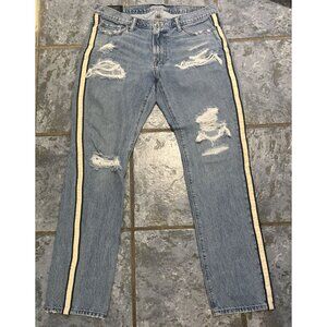 Abercrombie & Fitch Jeans Men's 33x32 *32x29* Blue Denim Langdon Slim Distressed